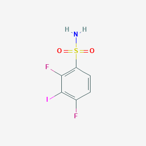 molecular formula C6H4F2INO2S B13497480 2,4-Difluoro-3-iodobenzene-1-sulfonamide 