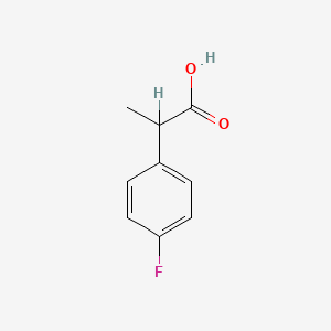molecular formula C9H9FO2 B1349752 2-(4-Fluorophenyl)propanoic acid CAS No. 75908-73-5