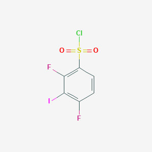 molecular formula C6H2ClF2IO2S B13497520 2,4-Difluoro-3-iodobenzene-1-sulfonyl chloride 