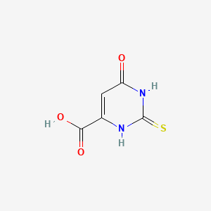 molecular formula C5H4N2O3S B1349756 4-Pyrimidinecarboxylic acid, 1,2,3,6-tetrahydro-6-oxo-2-thioxo- CAS No. 6953-78-2