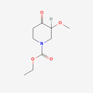 molecular formula C9H15NO4 B1349758 Ethyl 3-methoxy-4-oxopiperidine-1-carboxylate CAS No. 83863-72-3