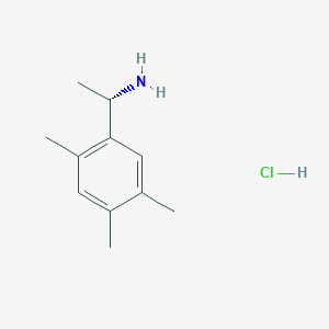 molecular formula C11H18ClN B13497582 (1s)-1-(2,4,5-Trimethylphenyl)ethan-1-amine hydrochloride 