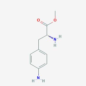 molecular formula C10H14N2O2 B134976 4-Amino-D-phenylalanine methyl ester CAS No. 150570-99-3