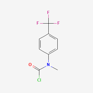 molecular formula C9H7ClF3NO B13497637 Methyl(4-(trifluoromethyl)phenyl)carbamic chloride 
