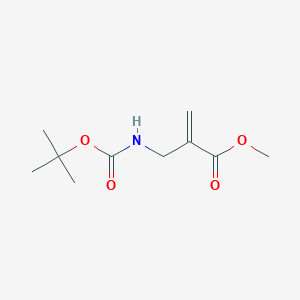 molecular formula C10H17NO4 B13497655 Methyl 2-[[(2-methylpropan-2-yl)oxycarbonylamino]methyl]prop-2-enoate CAS No. 651724-25-3