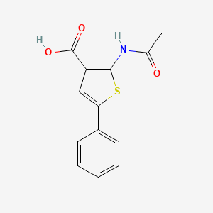 molecular formula C13H11NO3S B13497719 2-Acetamido-5-phenylthiophene-3-carboxylic acid 