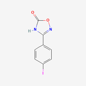molecular formula C8H5IN2O2 B13497781 3-(4-Iodophenyl)-4,5-dihydro-1,2,4-oxadiazol-5-one 