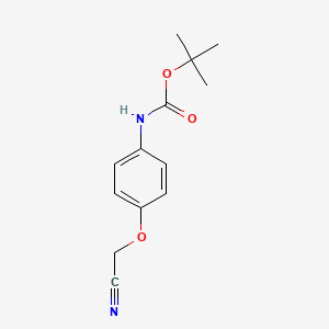 molecular formula C13H16N2O3 B13497844 Tert-butyl (4-(cyanomethoxy)phenyl)carbamate 