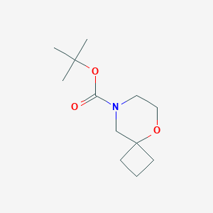 molecular formula C12H21NO3 B13497872 Tert-butyl 5-oxa-8-azaspiro[3.5]nonane-8-carboxylate 