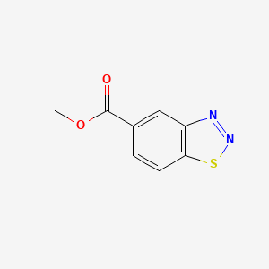 molecular formula C8H6N2O2S B1349788 Methyl 1,2,3-benzothiadiazole-5-carboxylate CAS No. 23616-15-1