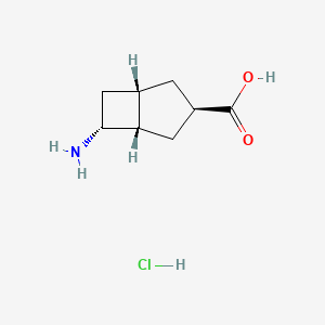 molecular formula C8H14ClNO2 B13497894 rac-(1R,3S,5R,6S)-6-aminobicyclo[3.2.0]heptane-3-carboxylic acid hydrochloride 