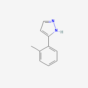 molecular formula C10H10N2 B1349791 3-(2-Methylphenyl)-1H-pyrazole CAS No. 59843-49-1