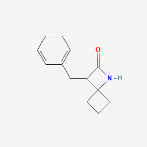 molecular formula C13H15NO B13497916 3-Benzyl-1-azaspiro[3.3]heptan-2-one 