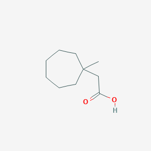 molecular formula C10H18O2 B13497919 2-(1-Methylcycloheptyl)acetic acid 