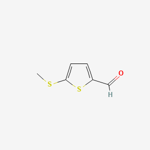 molecular formula C6H6OS2 B1349795 5-(甲硫基)噻吩-2-甲醛 CAS No. 24445-35-0