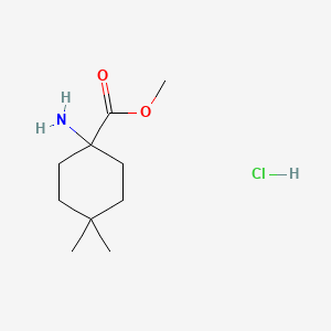 molecular formula C10H20ClNO2 B13497955 Methyl 1-amino-4,4-dimethylcyclohexanecarboxylate hydrochloride 