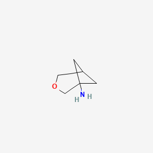 molecular formula C6H11NO B13497986 3-Oxabicyclo[3.1.1]heptan-1-amine 