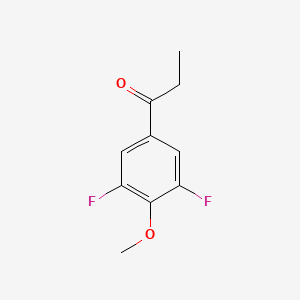 molecular formula C10H10F2O2 B1349799 1-(3,5-二氟-4-甲氧基苯基)丙酮 CAS No. 71292-82-5