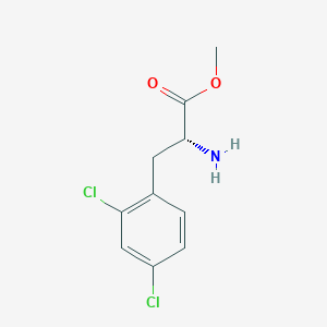 molecular formula C10H11Cl2NO2 B13497998 Methyl (R)-2-amino-3-(2,4-dichlorophenyl)propanoate 