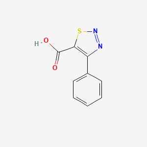 molecular formula C9H6N2O2S B1349801 4-Phenyl-1,2,3-thiadiazole-5-carboxylic acid CAS No. 78875-63-5