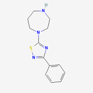 molecular formula C13H16N4S B1349802 5-(1,4-Diazepan-1-yl)-3-phenyl-1,2,4-thiadiazole CAS No. 306934-71-4