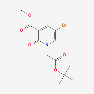 molecular formula C13H16BrNO5 B13498027 Methyl 5-bromo-1-[2-(tert-butoxy)-2-oxoethyl]-2-oxo-1,2-dihydropyridine-3-carboxylate 