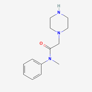 molecular formula C13H19N3O B1349803 N-甲基-N-苯基-2-(哌嗪-1-基)乙酰胺 CAS No. 318280-95-4