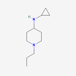 molecular formula C11H22N2 B1349804 N-cyclopropyl-1-propylpiperidin-4-amine CAS No. 387358-45-4