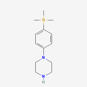 molecular formula C13H22N2Si B1349805 1-(4-三甲基硅基苯基)哌嗪 CAS No. 496808-09-4