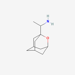 molecular formula C11H19NO B13498096 1-(2-Oxaadamantan-1-yl)ethan-1-amine 
