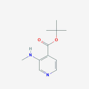 molecular formula C11H16N2O2 B13498104 Tert-butyl 3-(methylamino)pyridine-4-carboxylate 