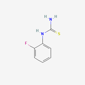 molecular formula C7H7FN2S B1349814 1-(2-fluorophenyl)thiourea CAS No. 656-32-6