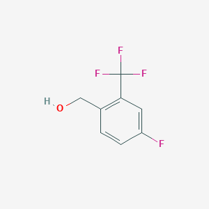 molecular formula C8H6F4O B1349816 4-Fluoro-2-(trifluoromethyl)benzyl alcohol CAS No. 220227-29-2