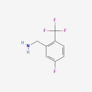 molecular formula C8H7F4N B1349817 5-Fluoro-2-(trifluoromethyl)benzylamine CAS No. 231291-14-8