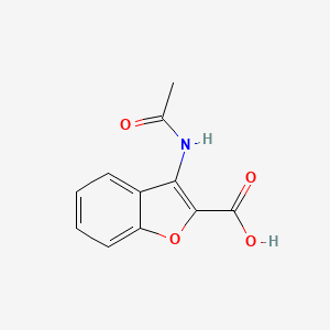 molecular formula C11H9NO4 B13498226 3-Acetylamino-benzofuran-2-carboxylic acid CAS No. 54802-13-0