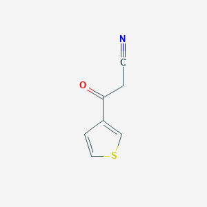 molecular formula C7H5NOS B1349826 3-Oxo-3-(thiophen-3-yl)propanenitrile CAS No. 69879-30-7
