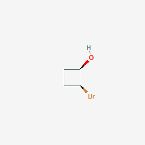 molecular formula C4H7BrO B13498275 rac-(1R,2S)-2-bromocyclobutan-1-ol, cis 