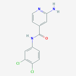 molecular formula C12H9Cl2N3O B13498288 2-amino-N-(3,4-dichlorophenyl)pyridine-4-carboxamide 