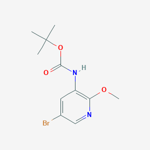 molecular formula C11H15BrN2O3 B13498417 Tert-butyl 5-bromo-2-methoxypyridin-3-ylcarbamate 