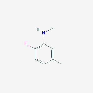 molecular formula C8H10FN B13498430 2-Fluoro-5,N-dimethylaniline 