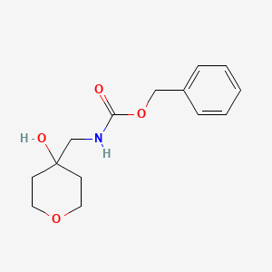 molecular formula C14H19NO4 B13498500 Benzyl ((4-hydroxytetrahydro-2H-pyran-4-yl)methyl)carbamate 