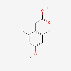 molecular formula C11H14O3 B13498501 2-(4-Methoxy-2,6-dimethylphenyl)acetic acid 