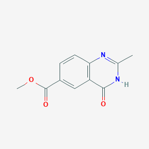 molecular formula C11H10N2O3 B13498521 Methyl 2-methyl-4-oxo-3,4-dihydroquinazoline-6-carboxylate 