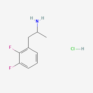 molecular formula C9H12ClF2N B13498536 1-(2,3-Difluorophenyl)propan-2-amine hydrochloride 