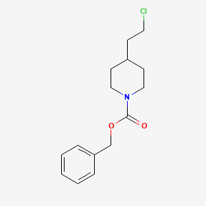 molecular formula C15H20ClNO2 B13498540 Benzyl 4-(2-chloroethyl)piperidine-1-carboxylate 