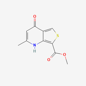 molecular formula C10H9NO3S B13498554 Methyl 4-hydroxy-2-methylthieno[3,4-b]pyridine-7-carboxylate 