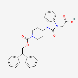 Fmoc-4-(3-carboxymethyl-2-keto-1-benzimidazolyl)-piperidine