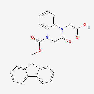 molecular formula C25H20N2O5 B1349867 Fmoc-4-carboxymethyl-1,2,3,4-tetrahydroquinoxalin-3-one CAS No. 269078-84-4