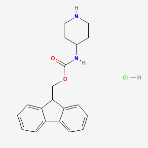 molecular formula C20H23ClN2O2 B1349868 4-(Fmoc-amino)piperidine hydrochloride CAS No. 221352-86-9