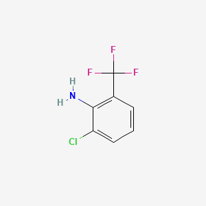 molecular formula C7H5ClF3N B1349870 2-Chloro-6-(trifluoromethyl)aniline CAS No. 433-94-3